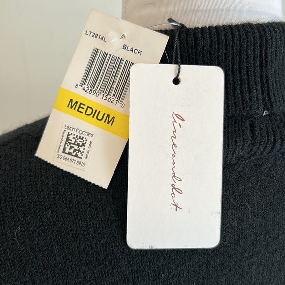 Line & Dot Harper Cut Out Turtleneck Sweater Black - Picture 6 of 8